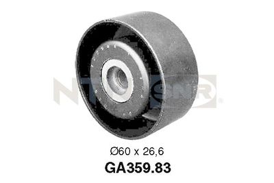 Tensioner Pulley, V-ribbed belt SNR GA359.83