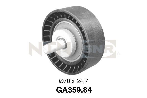 SNR GA359.84 Deflection/Guide Pulley, V-ribbed belt