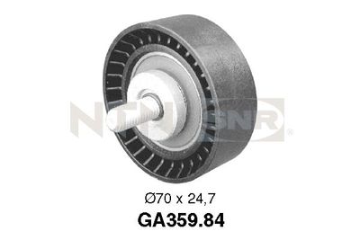 Deflection/Guide Pulley, V-ribbed belt SNR GA359.84