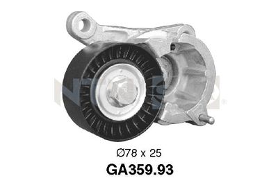 Tensioner Pulley, V-ribbed belt SNR GA359.93