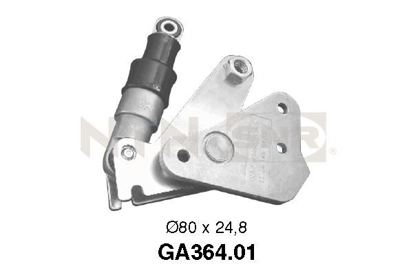 SNR GA364.01 Tensioner Pulley, V-ribbed belt