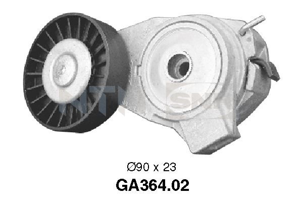 SNR GA364.02 Tensioner Pulley, V-ribbed belt