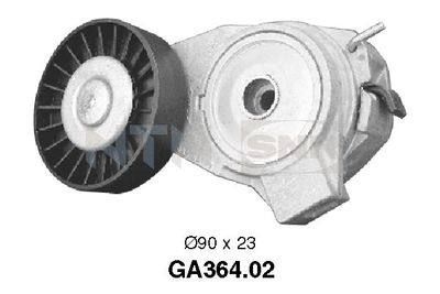 Tensioner Pulley, V-ribbed belt SNR GA364.02