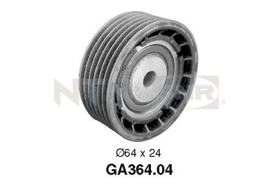 Deflection/Guide Pulley, V-ribbed belt SNR GA364.04