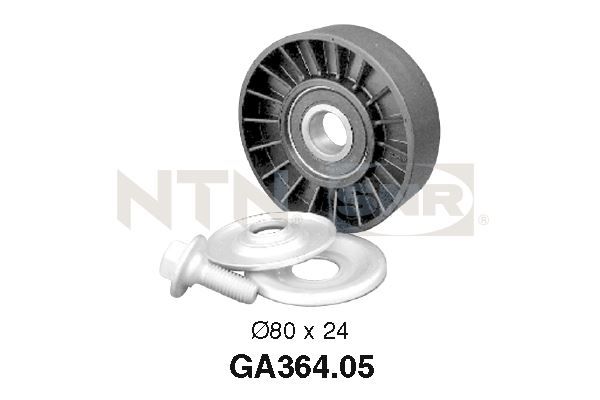 SNR GA364.05 Deflection/Guide Pulley, V-ribbed belt