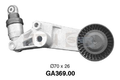 Tensioner Pulley, V-ribbed belt SNR GA369.00