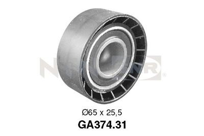 Tensioner Pulley, V-ribbed belt SNR GA374.31