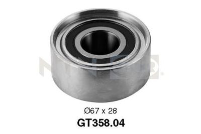 Tensioner Pulley, timing belt SNR GT358.04