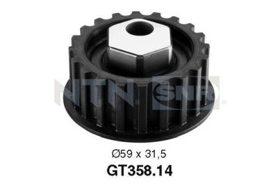 Tensioner Pulley, timing belt SNR GT358.14