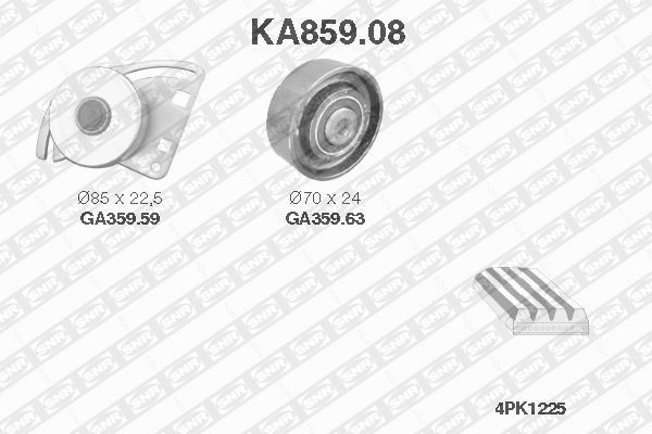 SNR KA859.08 V-Ribbed Belt Set
