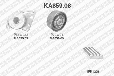 V-Ribbed Belt Set SNR KA859.08