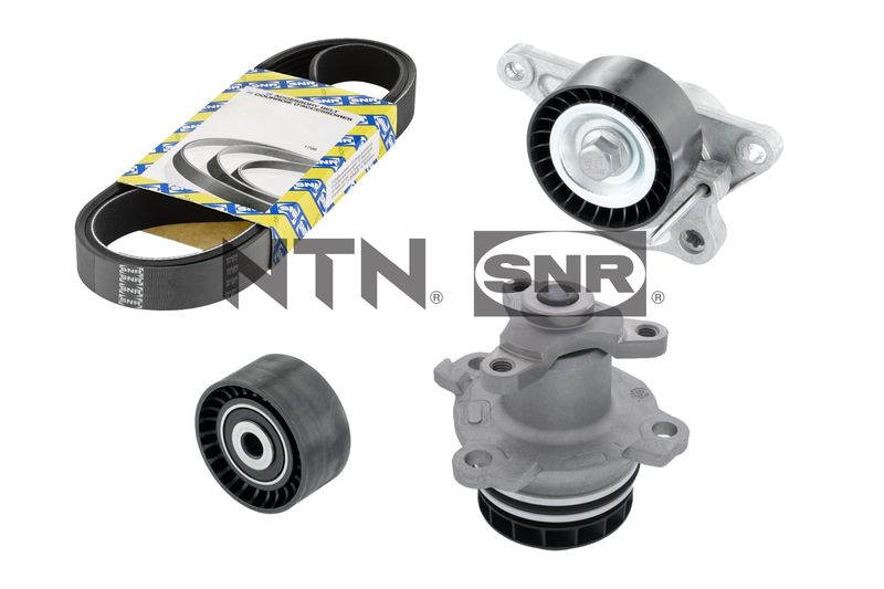 SNR KAP855.240 Water Pump + V-Ribbed Belt Kit