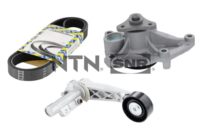 SNR KAP859.400 Water Pump + V-Ribbed Belt Kit