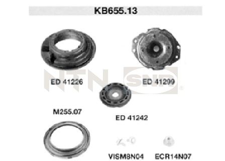 SNR KB655.13 Repair Kit, suspension strut support mount