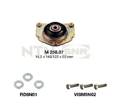 Repair Kit, suspension strut support mount SNR KB658.08