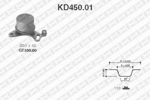 SNR KD450.01 Timing Belt Kit