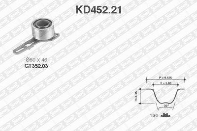 Timing Belt Kit SNR KD452.21