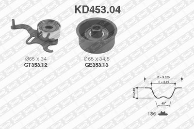 Timing Belt Kit SNR KD453.04
