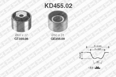 Timing Belt Kit SNR KD455.02