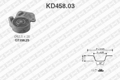Timing Belt Kit SNR KD458.03
