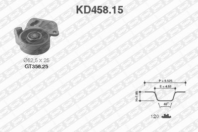 Timing Belt Kit SNR KD458.15