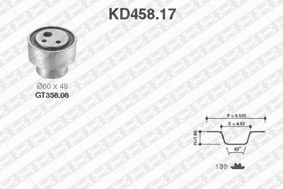 Timing Belt Kit SNR KD458.17