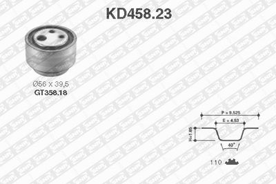 Timing Belt Kit SNR KD458.23