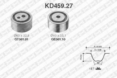 Timing Belt Kit SNR KD459.27