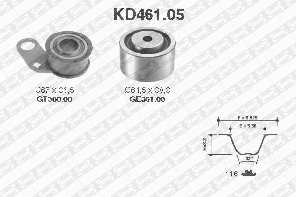 SNR KD461.05 Timing Belt Kit