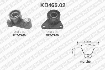 Timing Belt Kit SNR KD465.02
