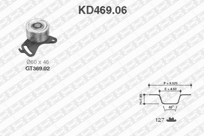 Timing Belt Kit SNR KD469.06