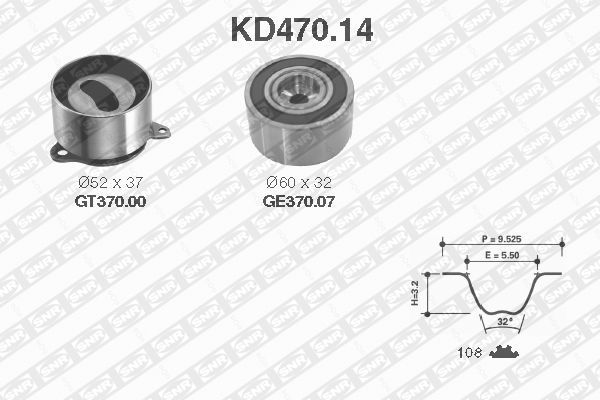 SNR KD470.14 Timing Belt Kit