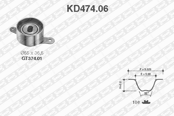 SNR KD474.06 Timing Belt Kit