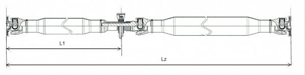 SPIDAN GKNP20043 Propshaft, axle drive
