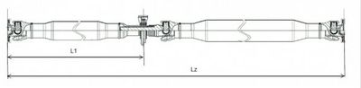 Propshaft, axle drive SPIDAN GKNP20043