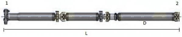 SPIDAN GKNP30001 Propshaft, axle drive