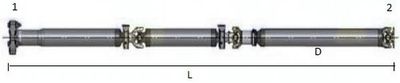 Propshaft, axle drive SPIDAN GKNP30001