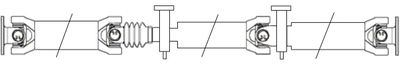Propshaft, axle drive SPIDAN GKNP30011