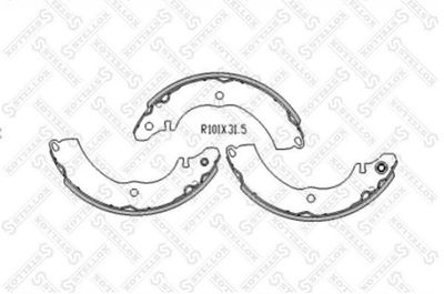 Brake Shoe Set STELLOX 000 119-SX