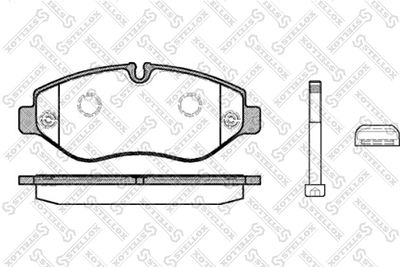Brake Pad Set, disc brake STELLOX 001 093B-SX