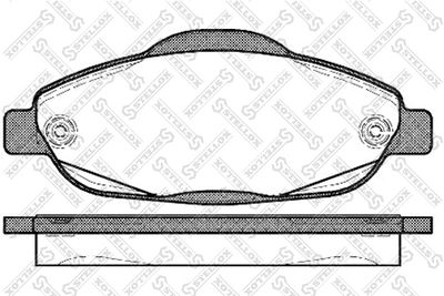 Brake Pad Set, disc brake STELLOX 001 096B-SX