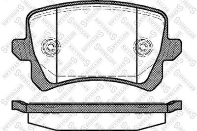 Brake Pad Set, disc brake STELLOX 002 001-SX