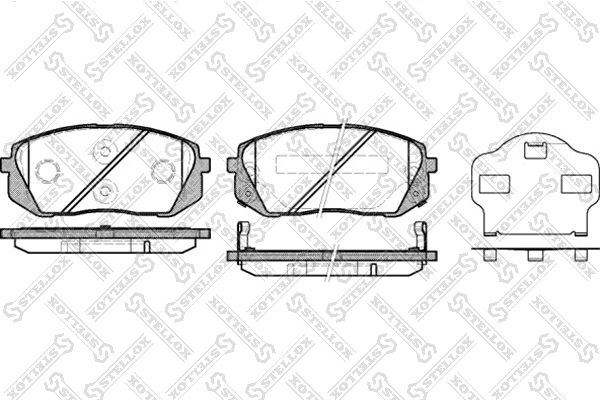 STELLOX 002 010-SX Brake Pad Set, disc brake