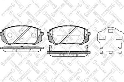 Brake Pad Set, disc brake STELLOX 002 010-SX