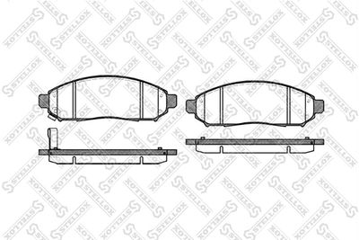 Brake Pad Set, disc brake STELLOX 002 014-SX