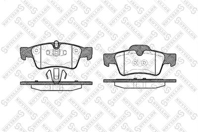 Brake Pad Set, disc brake STELLOX 002 017-SX