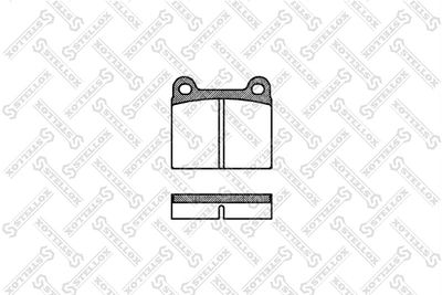 Brake Pad Set, disc brake STELLOX 017 000-SX