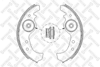Brake Shoe Set STELLOX 026 101-SX