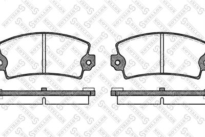 Brake Pad Set, disc brake STELLOX 032 036-SX