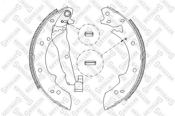 STELLOX 038 101-SX Brake Shoe Set